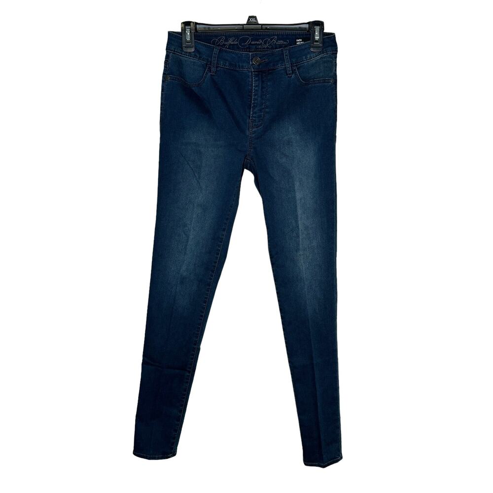 Buffalo Women's Jeans David Bitton Faith Mid-Rise Stretch Super Skinny Denim 28‎